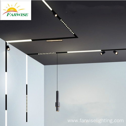 commercial lighting surface magnetic track lighting system